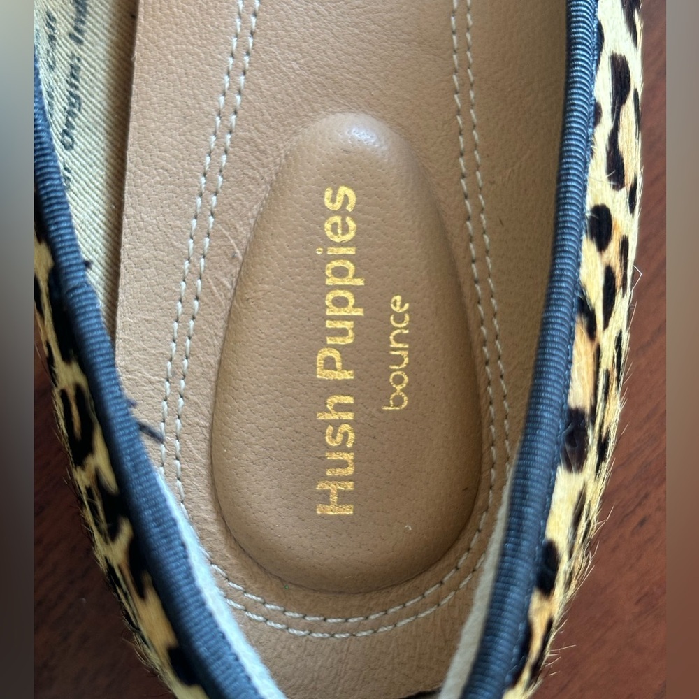 Hush Puppies Bounce Leopard Print Flat - Picture 7 of 8